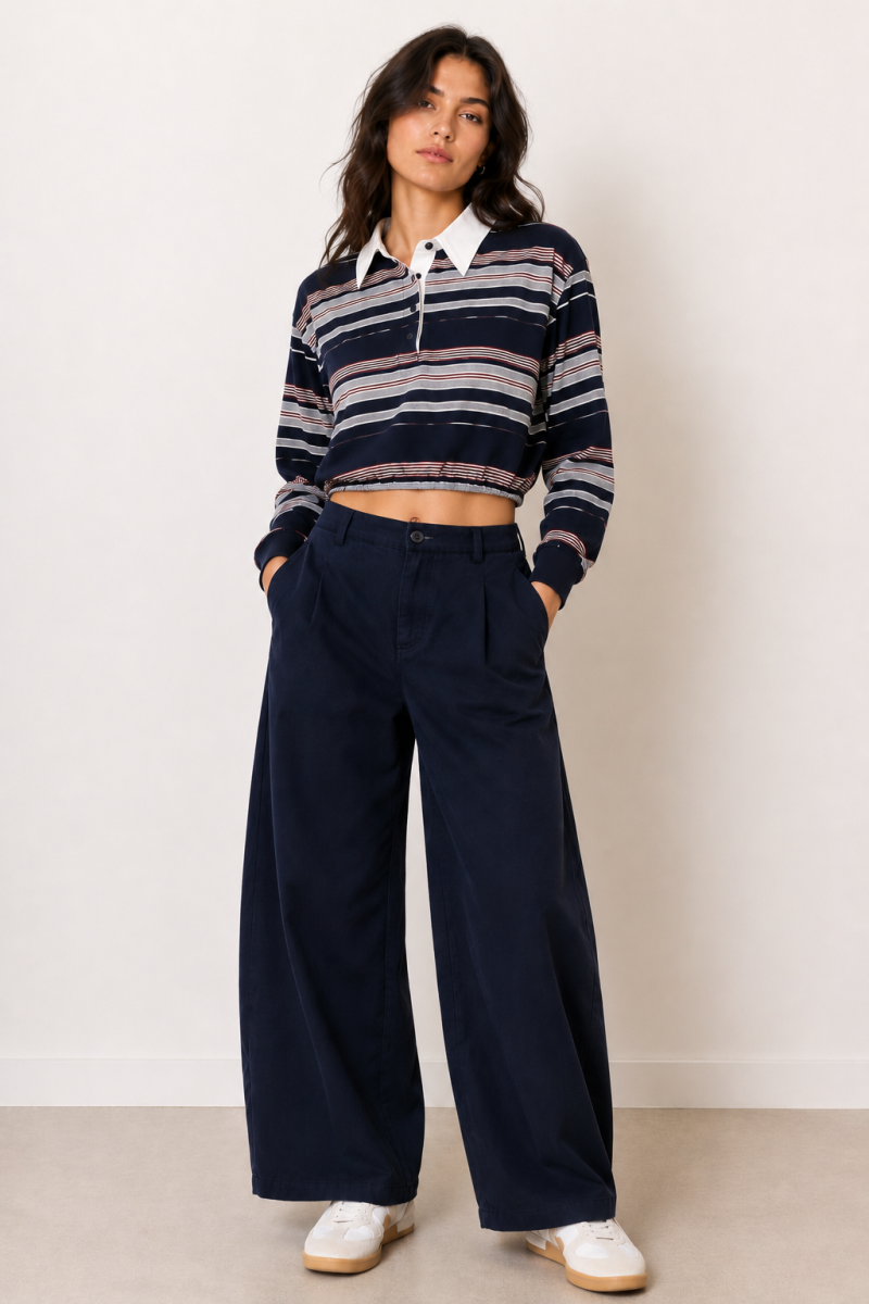FARAH BALLOON BROEK MARINE BLAUW