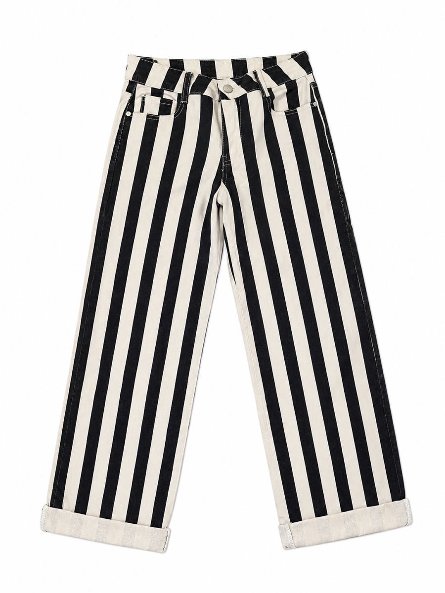 WIDE LEG GESTREEPTE BROEK SIENNE