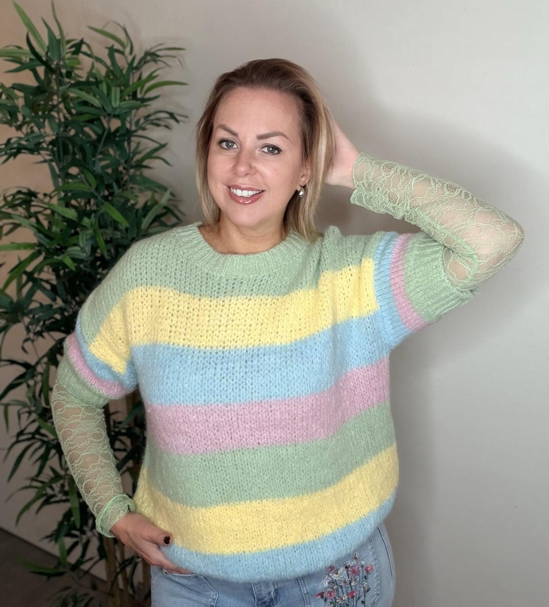 FLOR TU PULL COZY GROEN