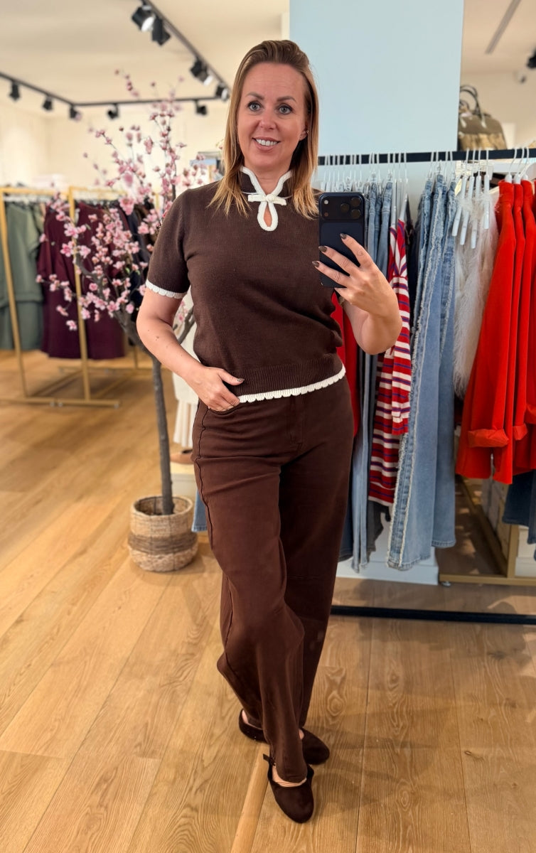 LUPI BARREL BROEK CHOCOLADE BRUIN