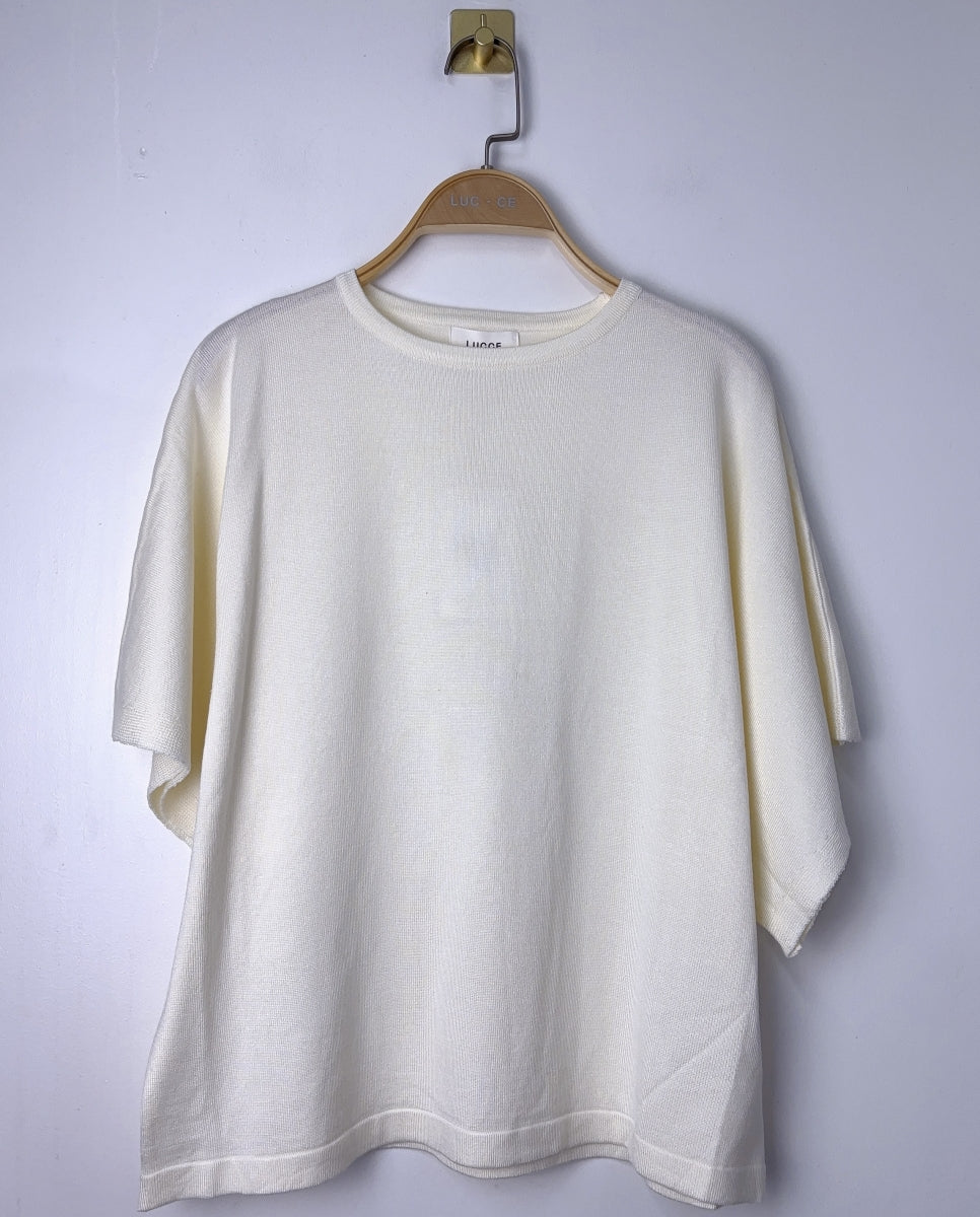 LUCETTE TU RIB PULL ECRU