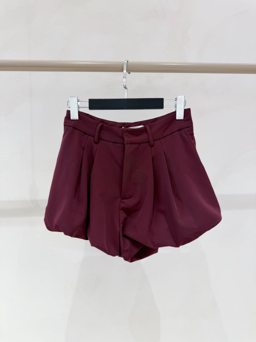 OESHA BALLOON SKORT BURGUNDY