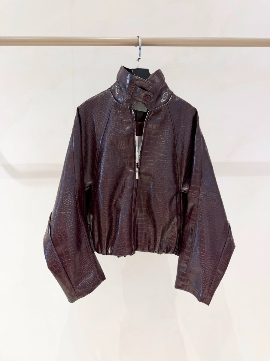 ORVA CROC BOMBER JASJE BURGUNDY
