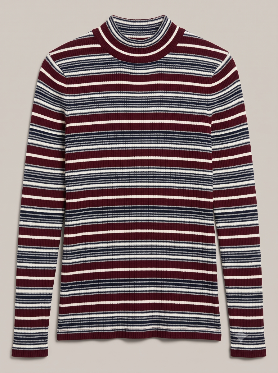 MIES GESTREEPTE COLTRUI BORDEAUX