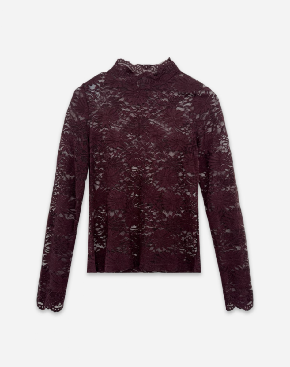 RIKKI KANTEN TOP PLUM