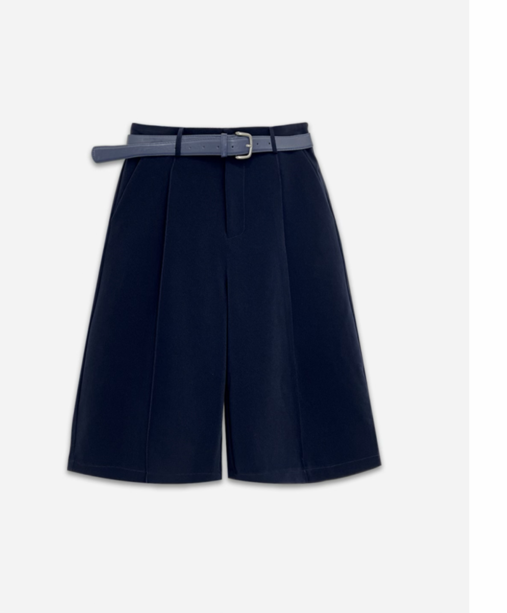 RHINE GEKLEEDE BERMUDA NAVY INCLUSIEF RIEM
