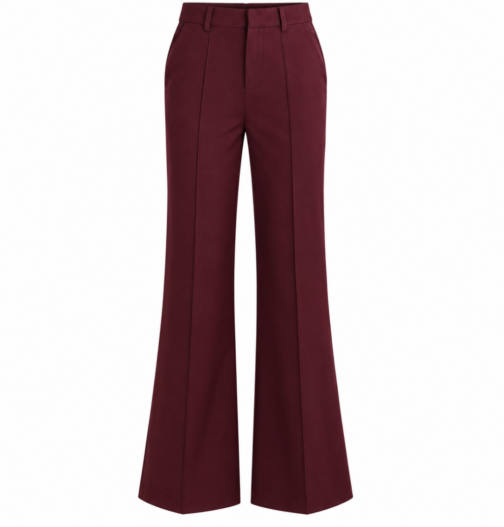 REILY GEKLEEDE BROEK PLUM