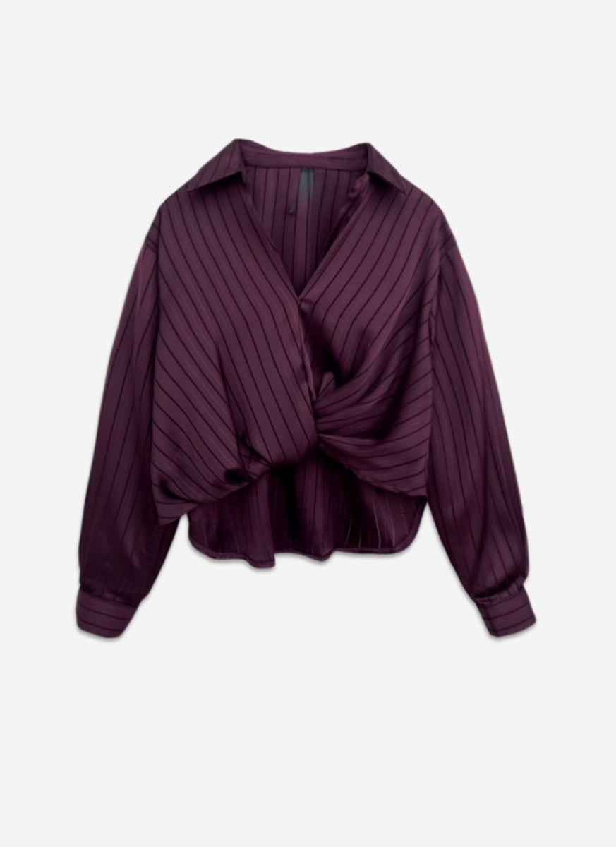 RALINA BLOESJE PLUM MET FIJNE GLITTER