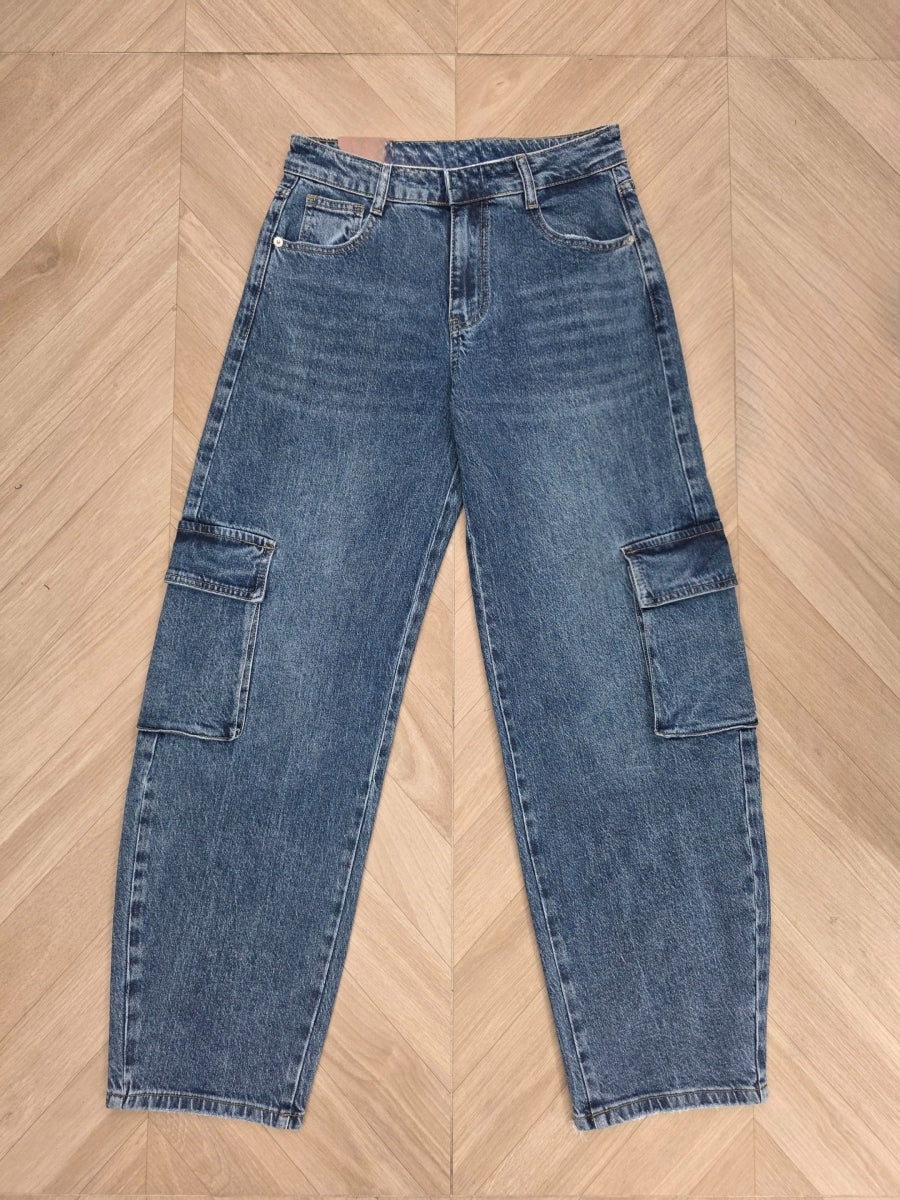 TINE CARGO BARREL JEANS