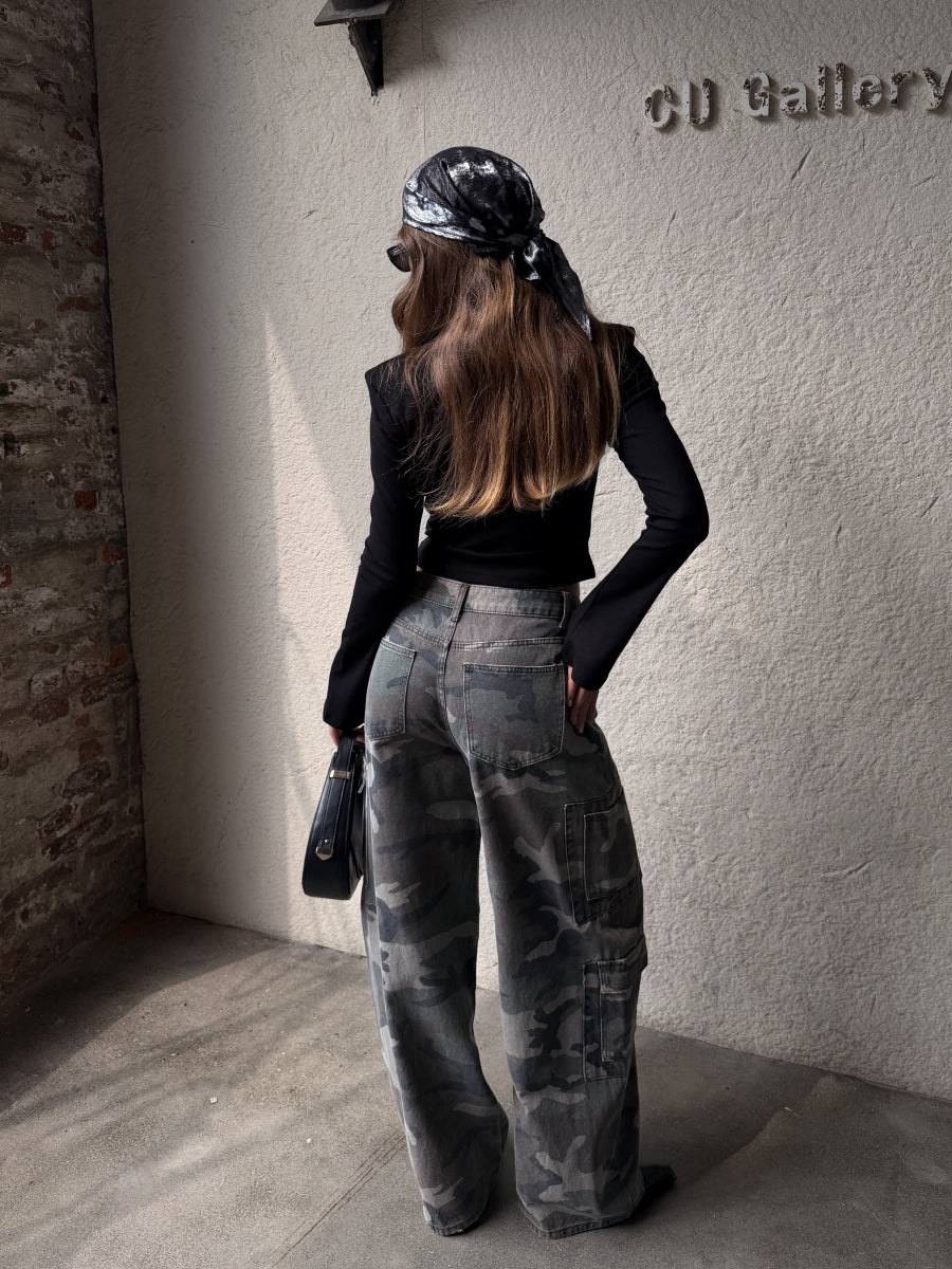 CORDELIA CAMOUFLAGE BROEK
