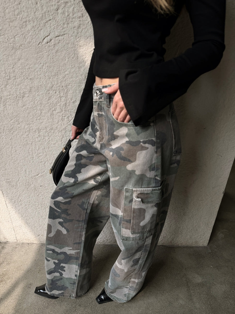 CORDELIA CAMOUFLAGE BROEK