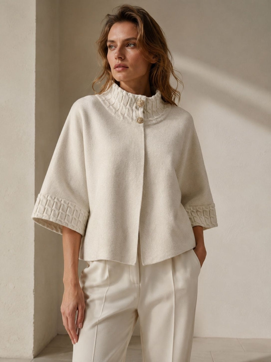 LIEN GEBREIDE CAPE BEIGE