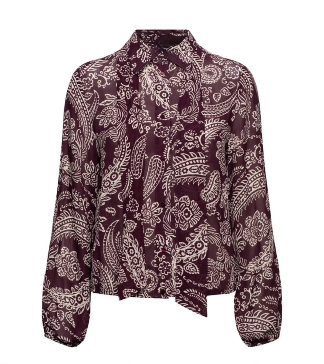 ALISHA PAISLEY LB-BURGUNDY MULTI 65085