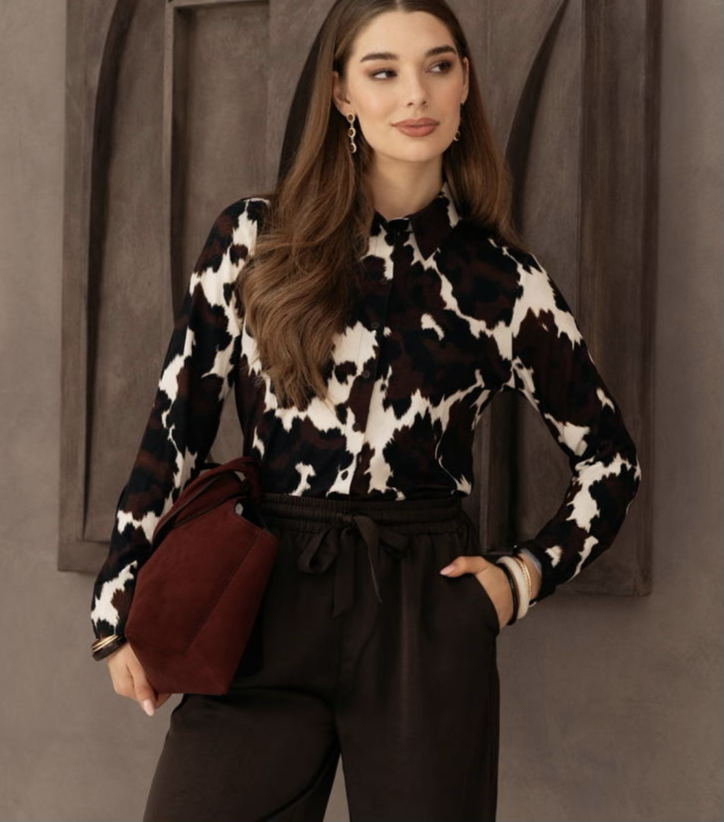 LOTTE COW BL459 A-BLACK MULTI 65055