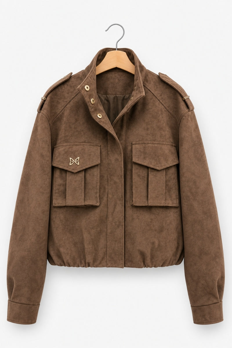 SHIRYA LICHTBRUIN JASJE BOMBER DAIM LOOK