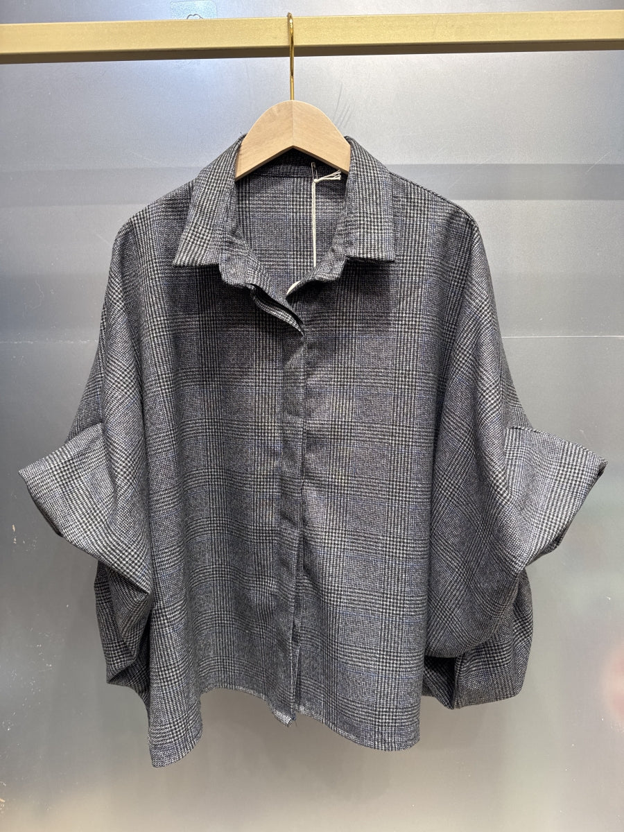SALOUA TU BLOUSE BLAUW