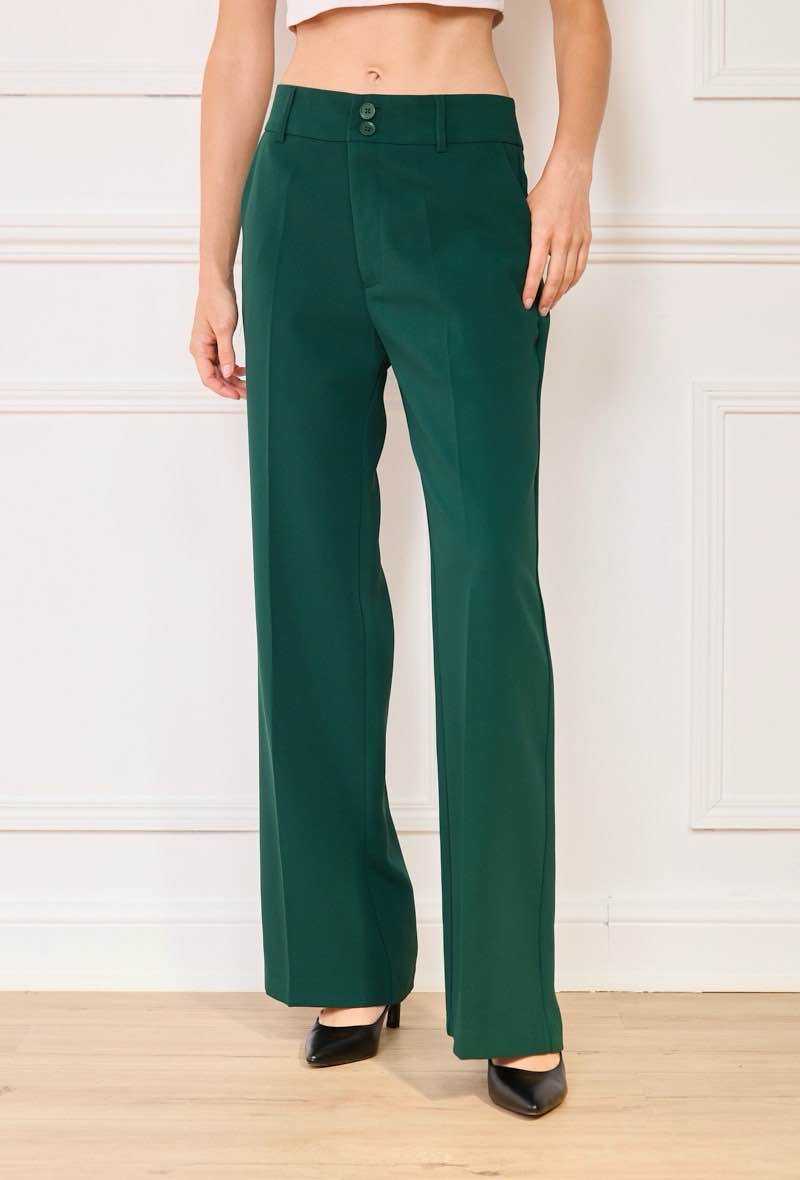 SEYENNA GEKLEDE BROEK GUCCI GREEN