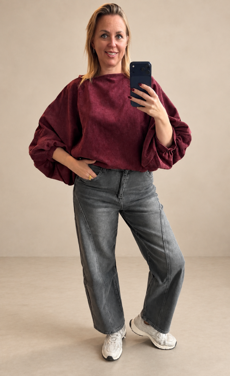 NEA BALLOON BROEK GRIJS