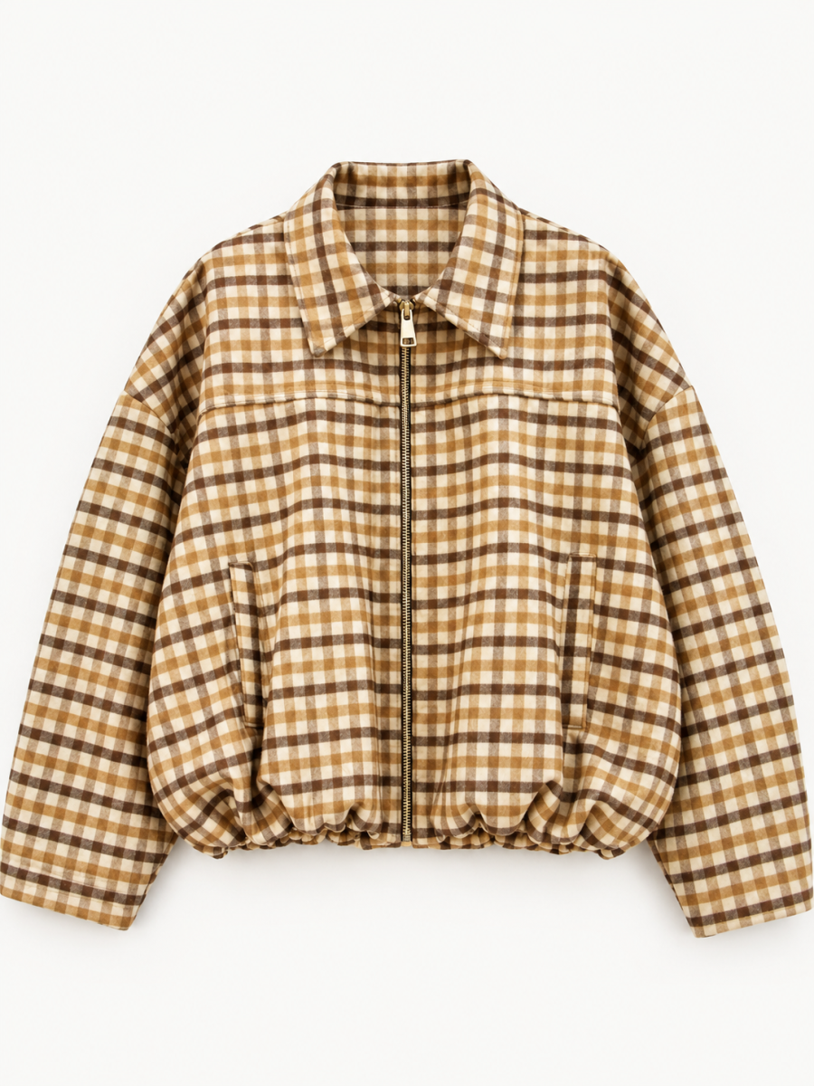 RUNA TU JASJE CAMEL/BEIGE CHECK