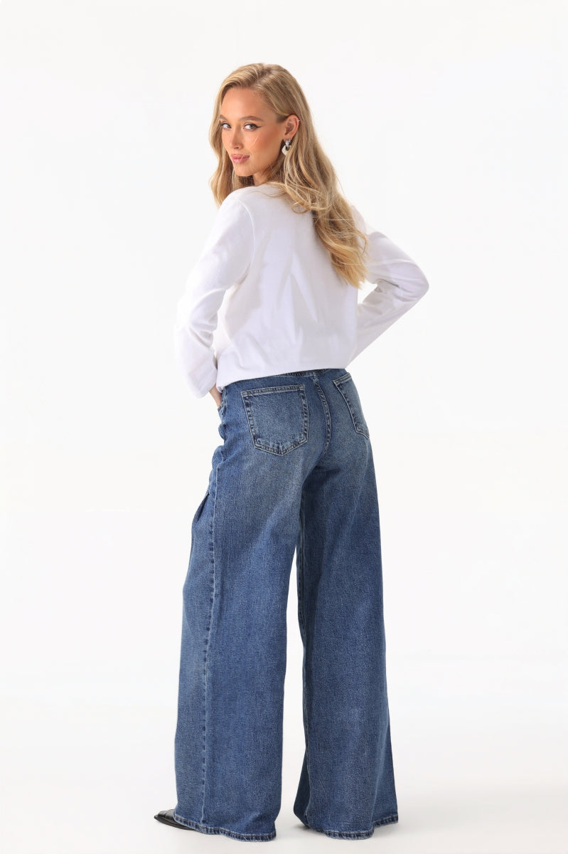 BLAUWE JEANS PALAZZO MODEL BILLIE