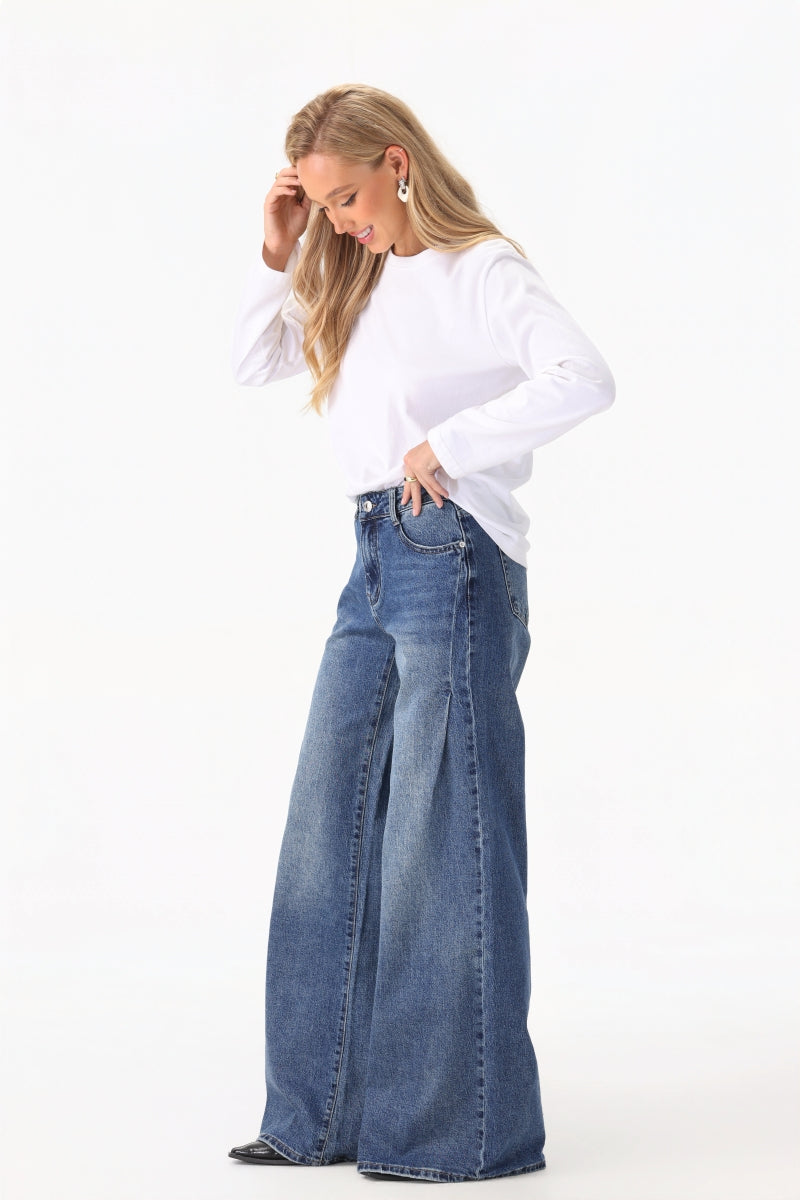 BLAUWE JEANS PALAZZO MODEL BILLIE