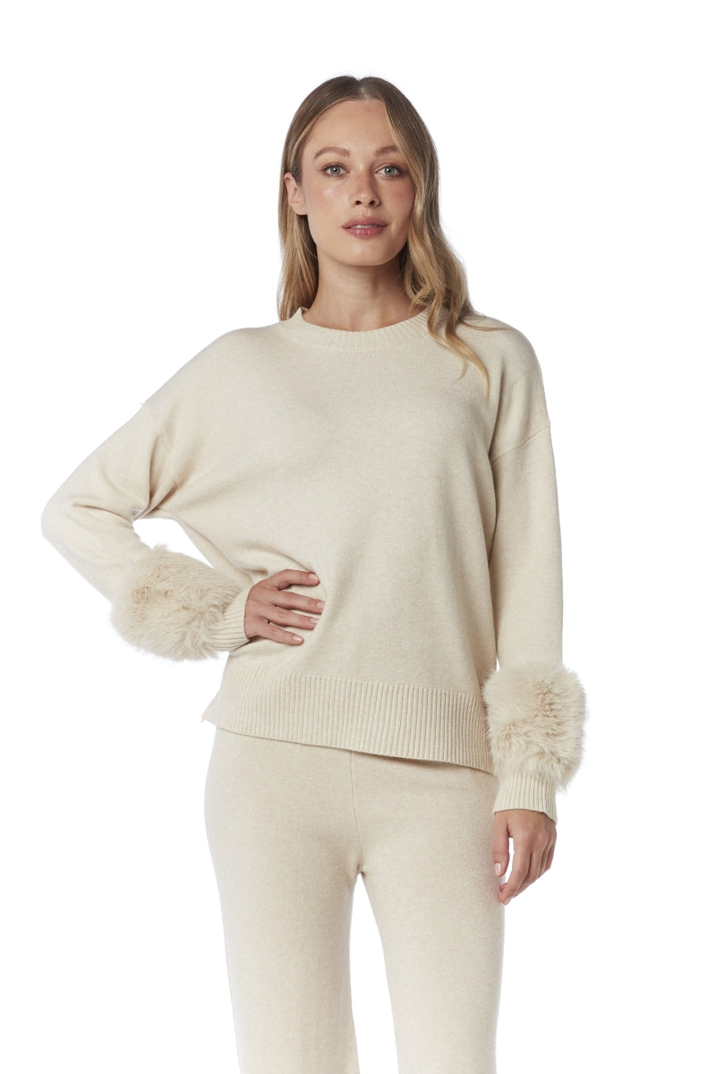 TU PULL BEIGE DONNA