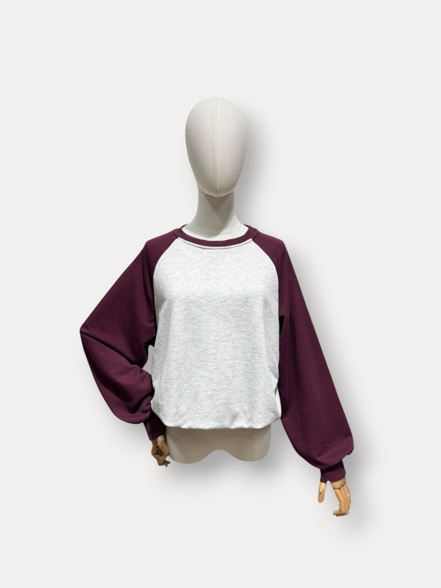 CATO TU PULL BORDEAUX / Grey