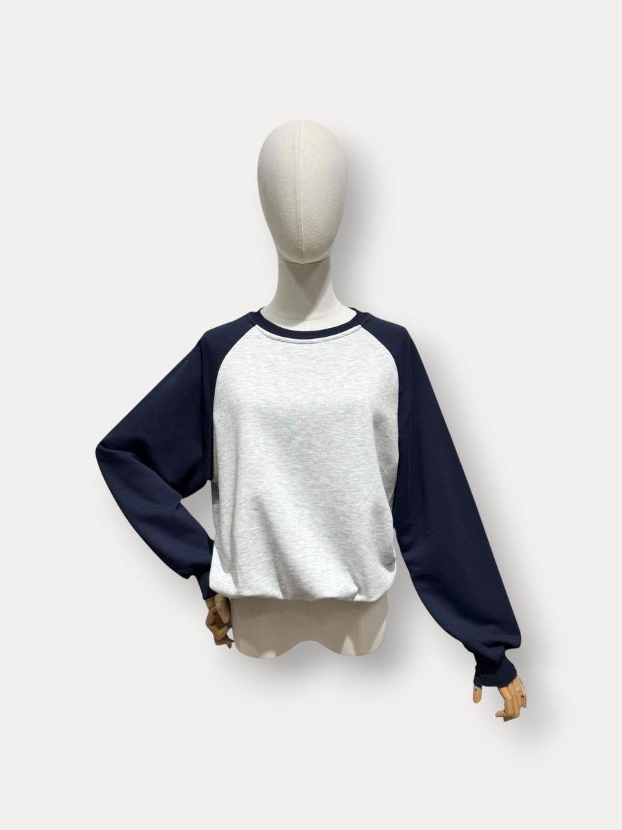 CATO TU PULL DARK BLUE/GREY