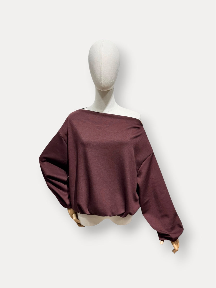 LENTY TU PULL BURGUNDY