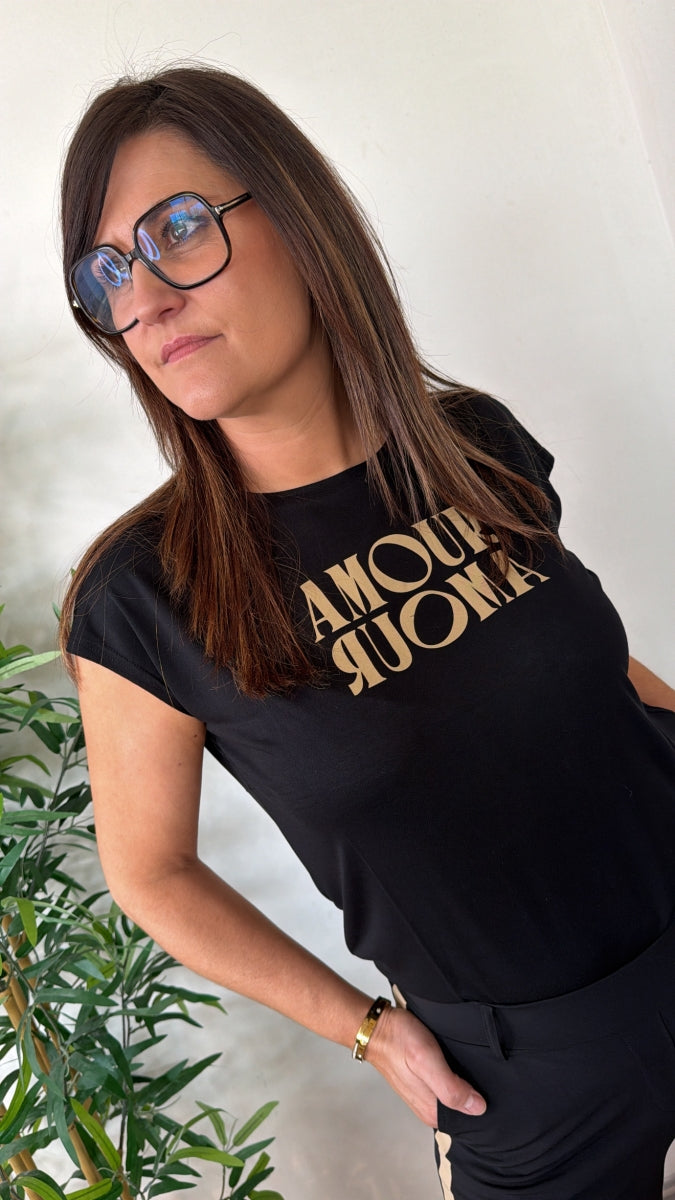 SAMOUR T-SHIRT A-BLACK 61050