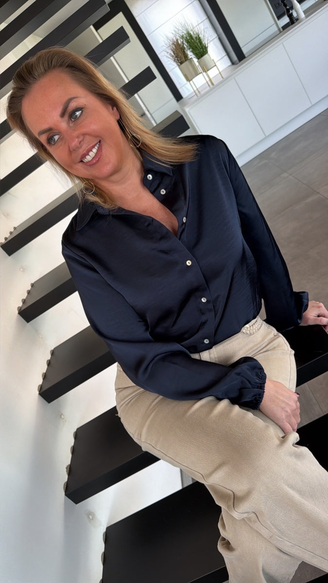 WENDELIEN BLOUSE B-NAVY 61070