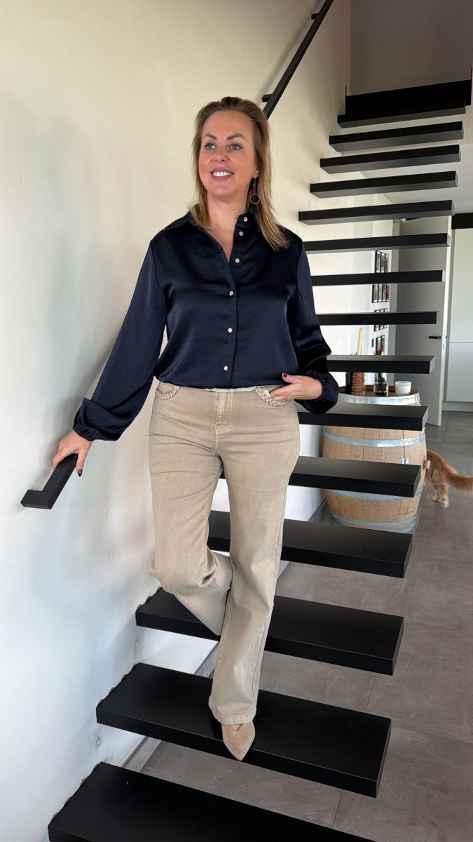 WENDELIEN BLOUSE B-NAVY 61070