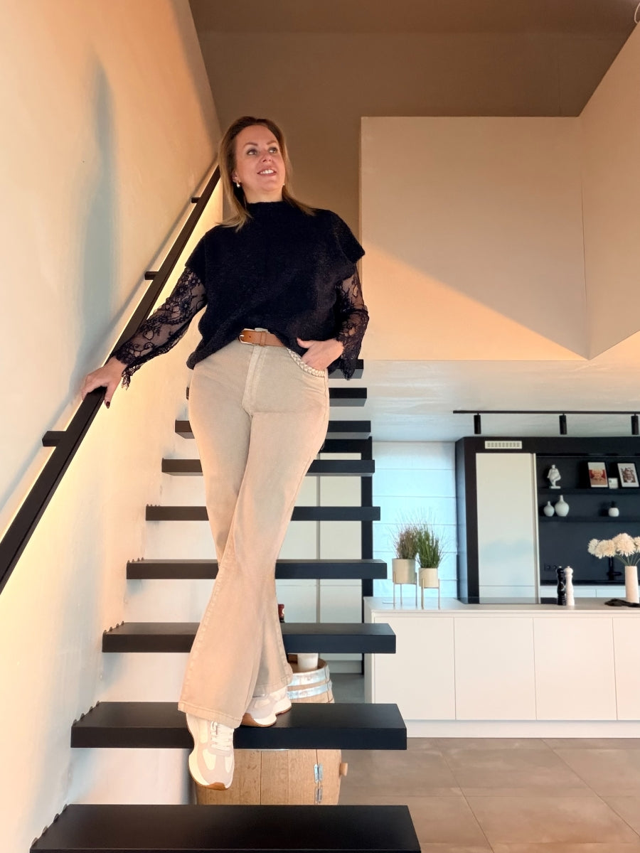 FEMKE TU PULL DONKER BLAUW