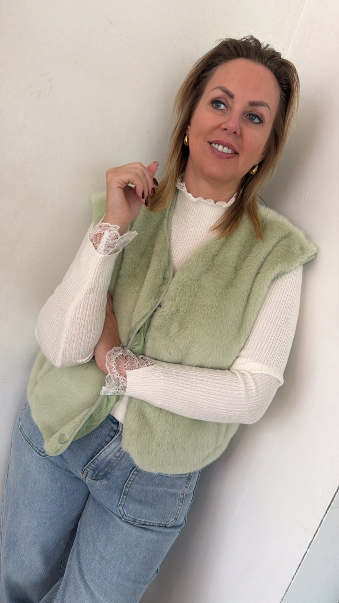 GERDA SOUSPULL MET KANTEN DETAIL ECRU