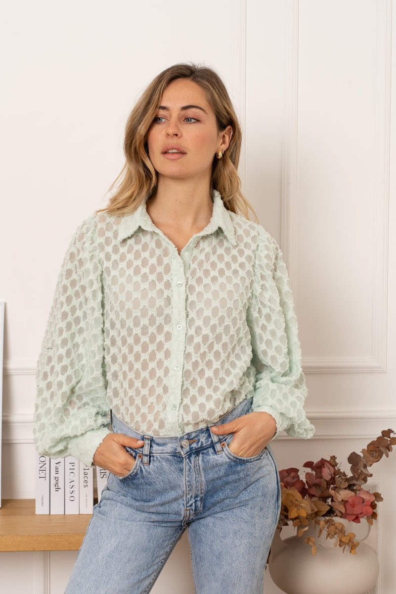 GALIA BLOUSE GROEN